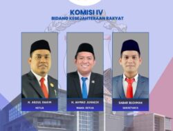 Rahim, Ahmad Junaedi dan Sabar Budiman Pimpin Komisi IV DPRD Sulbar