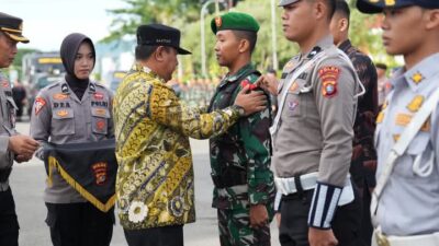 Apel Gelar Pasukan, Pj Gubernur Sampaikan Komitmen Aman Jelang Nataru