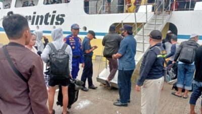 Polres Majene Kawal Arus Balik di Pelabuhan Passarang