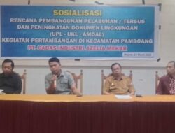 PT. CIAM Gelar Sosialisasi Rencana Pembangunan Pelabuhan dan Peningkatan Dokumen Lingkungan, Kadis DLHK Kab. Majene Respon Positif