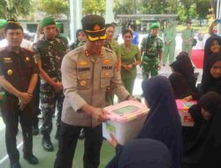 Kapolres Majene Hadiri Kunjungan Pangdam XXIII/Palaka Wira, Santuni Anak Yatim di Yayasan Pertiwi MK Biop