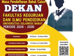 PANITIA DIPERSOALKAN: Terima Berkas Lewat Deadline, Pildek FKIP Unsulbar Memanas