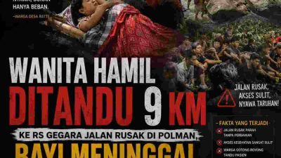 9 Kilometer Menandu Nyawa: Tragedi Ibu Hamil di Tutar, Bayi dalam Kandungan Meninggal Akibat Jalan Rusak Parah