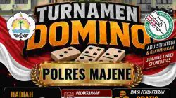 Polres Majene Gelar Turnamen Domino Gratis, Pererat Silaturahmi Peringati HUT Bhayangkara ke-80