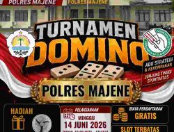 Polres Majene Gelar Turnamen Domino Gratis, Pererat Silaturahmi Peringati HUT Bhayangkara ke-80