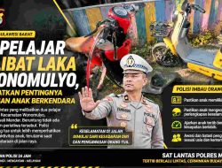 Bertabrakan di Jalan Poros, Dua Pelajar Luka-Luka, Polres Polman Imbau Utamakan Keselamatan