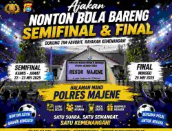 Polres Majene Gelar Nobar Semifinal dan Final: Satukan Hati Lewat Sepak Bola