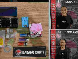 Digerebek Saat Diduga Hendak Musnahkan Barang Bukti, Dua Terduga Penyalahguna Sabu Diamankan di Wonomulyo