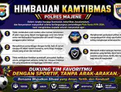 Polres Majene Gelar Nobar Final Piala Dunia 2026, Kapolres Ajak Masyarakat Dukung Tim Favorit Secara Sportif dan Raih Doorpriz