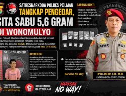 Satresnarkoba Polres Polman Tangkap Pengedar, Sita Sabu 5,6 Gram di Wonomulyo