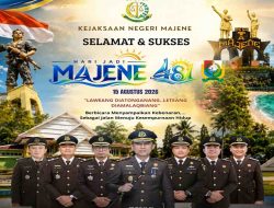 Kejaksaan Negeri Majene Sampaikan Selamat Hari Jadi ke-481 Kabupaten Majene: Teguh Menyampaikan Kebenaran, Jalan Menuju Kesempurnaan Hidup
