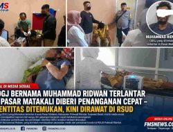 Viral di Media Sosial, ODGJ Terlantar di Pasar Matakali Diberi Penanganan Cepat