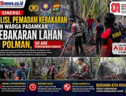 Gerak Cepat Personel Gabungan, Kebakaran Lahan di Mapilli Polman Berhasil Dipadamkan