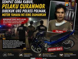 Bergerak Cepat Ikuti Jejak, URC Polres Polman Ungkap Kasus Pencurian Motor