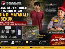 Buang Barang Bukti ke Samping Jalan, Pria di Matakali Dibekuk Satresnarkoba Polman