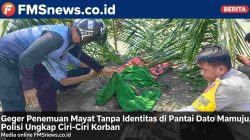 Penemuan Mayat Tanpa Identitas di Pantai Dato Mamuju, Polisi Minta Bantuan Publik